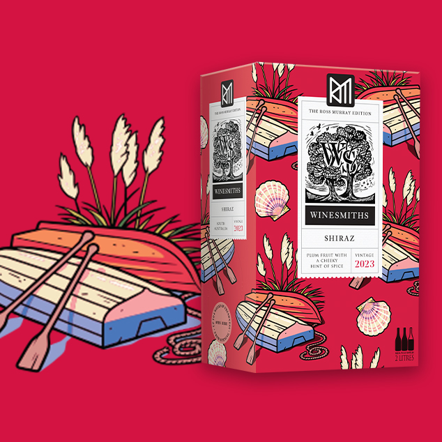 a cask from our artist collaboration with Ross Murray
